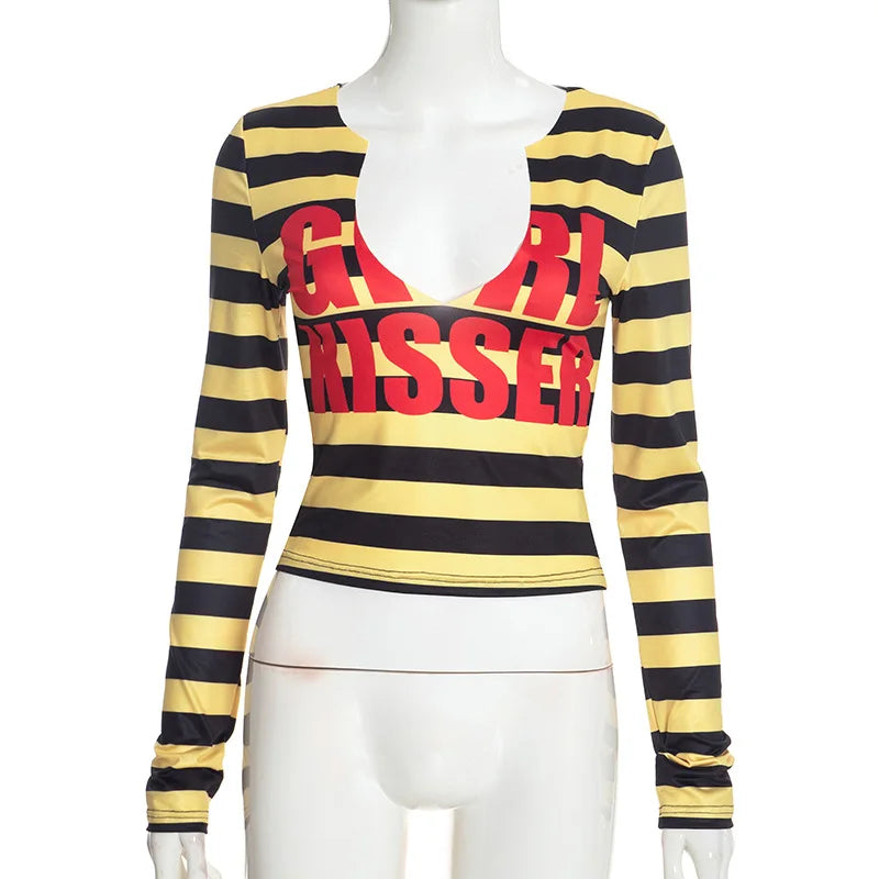 Striped Going Out Tee