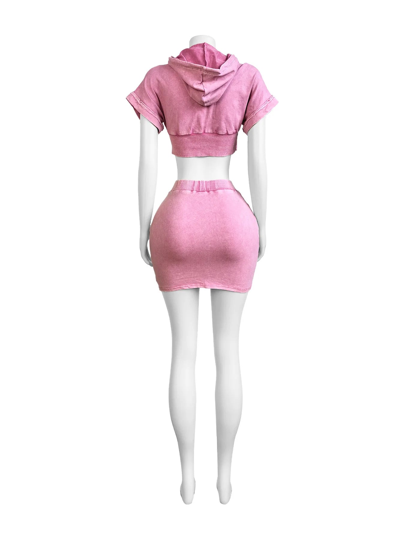 Jada Hooded Top Cargo Skirt Two-Piece Set