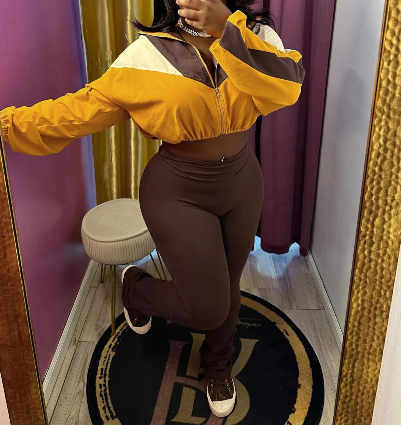 Just Cropped Tracksuit Set