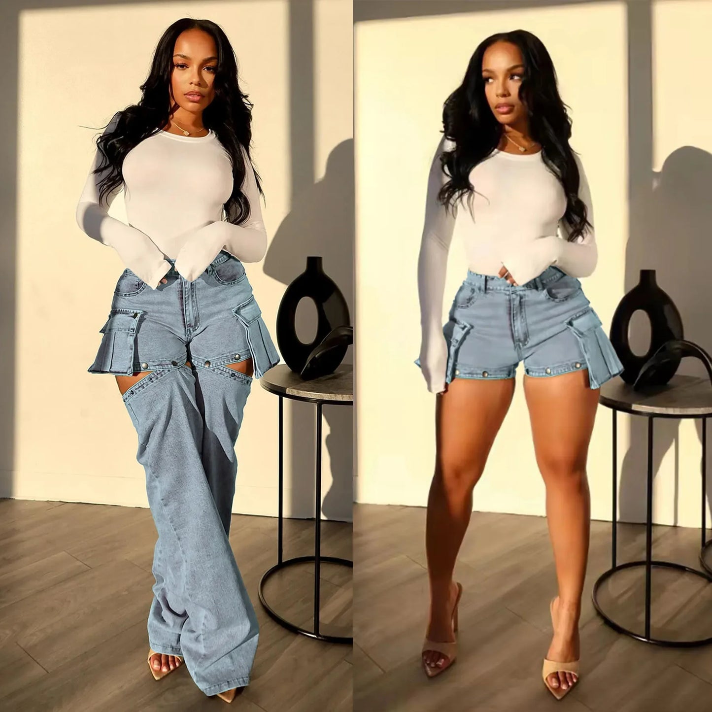 Comfortable cargo jeans perfect for casual wear and outdoor adventures