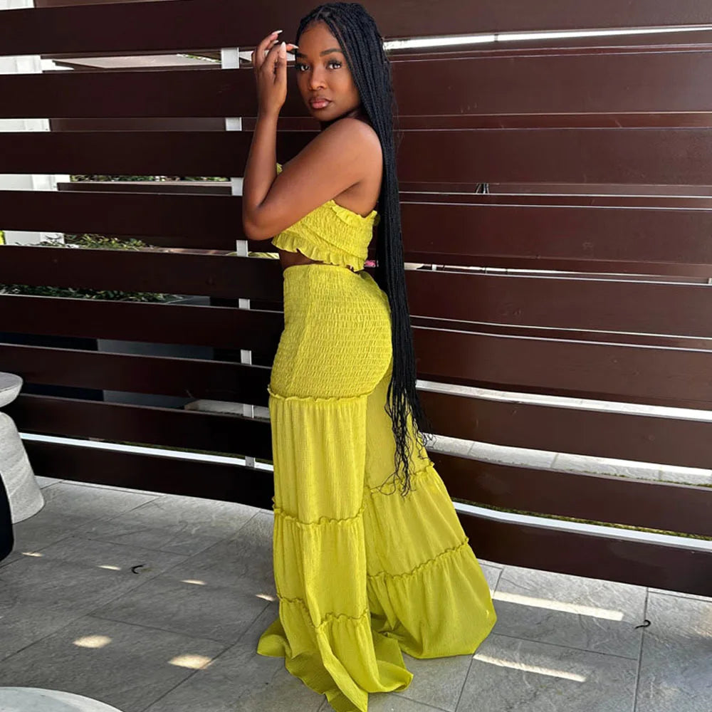Such a Flare Two-Piece Pants Set