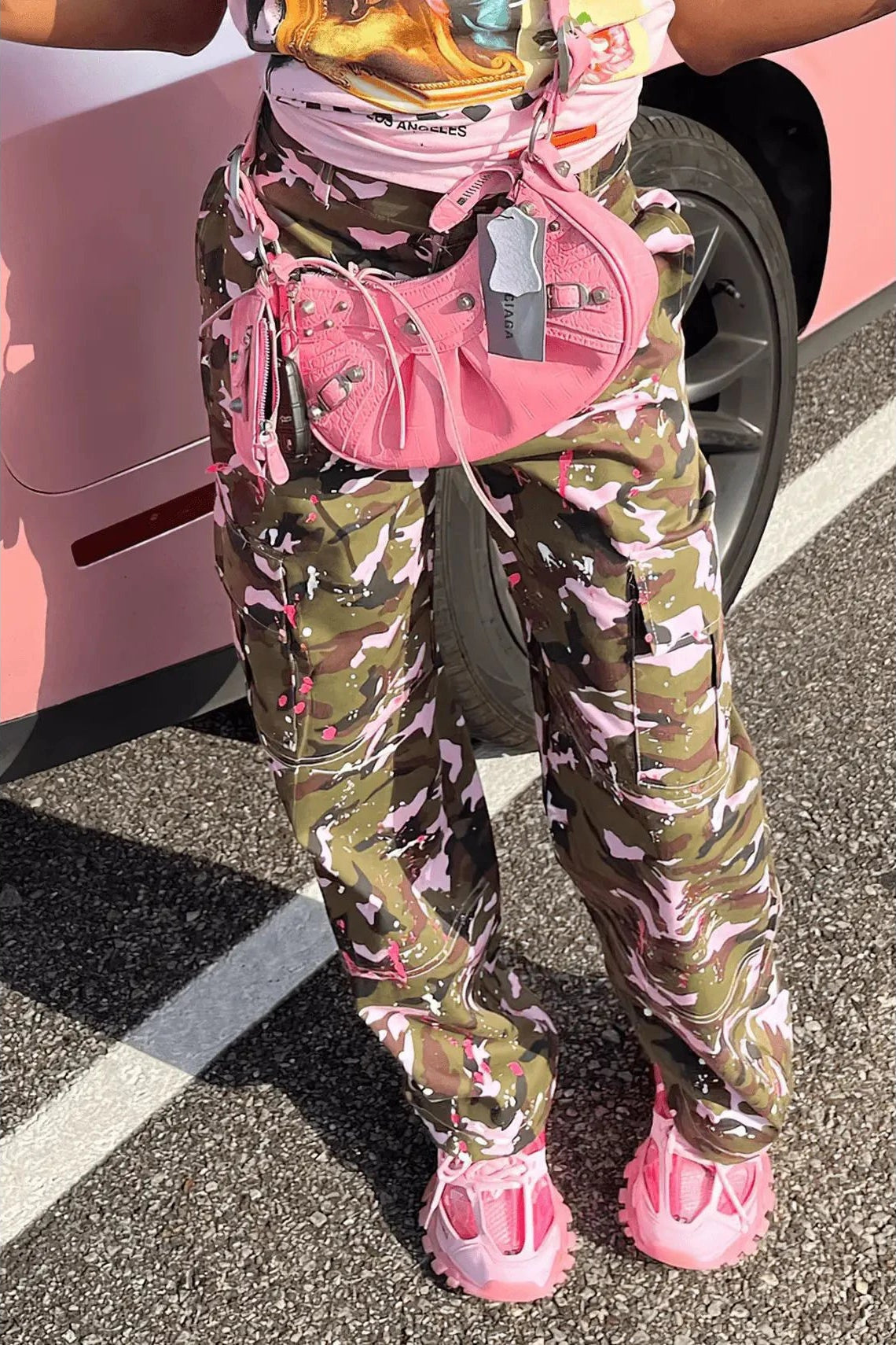 Camouflage Baggy Cargo Pants.