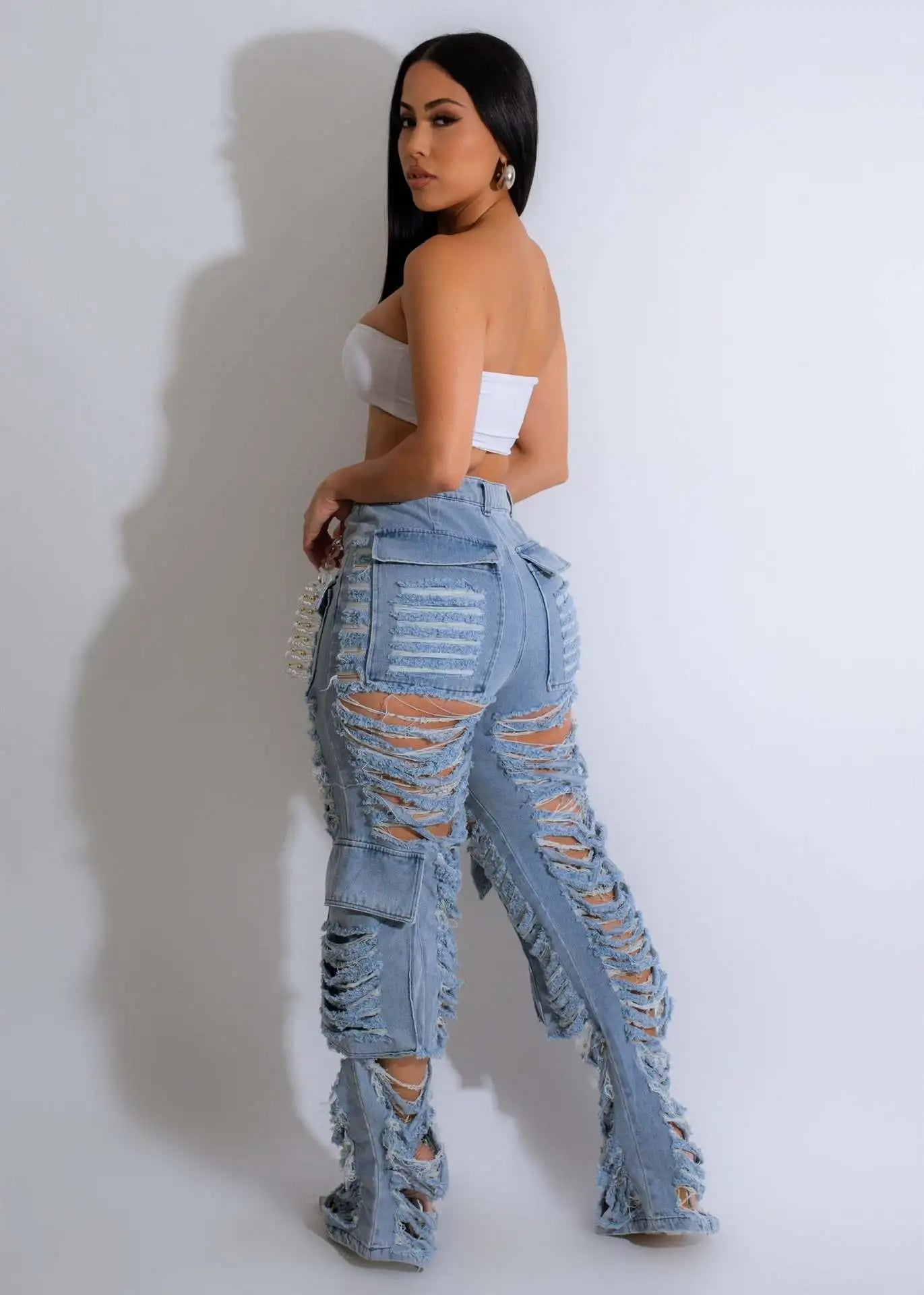 Just Ripped Denim Pocket Jeans