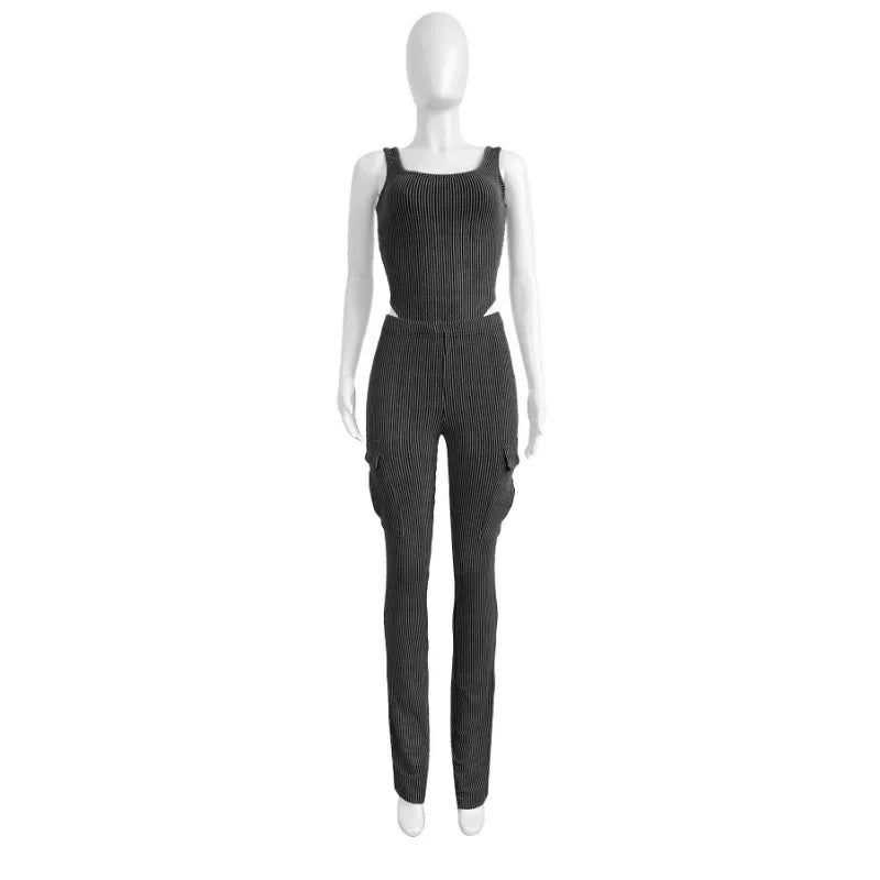 Cargo Pants with Pockets Set