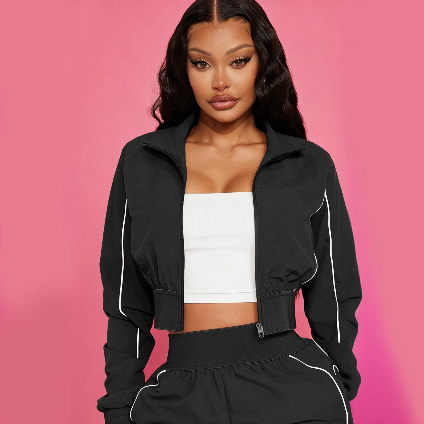 Cargo Style Two-Piece Pants Set