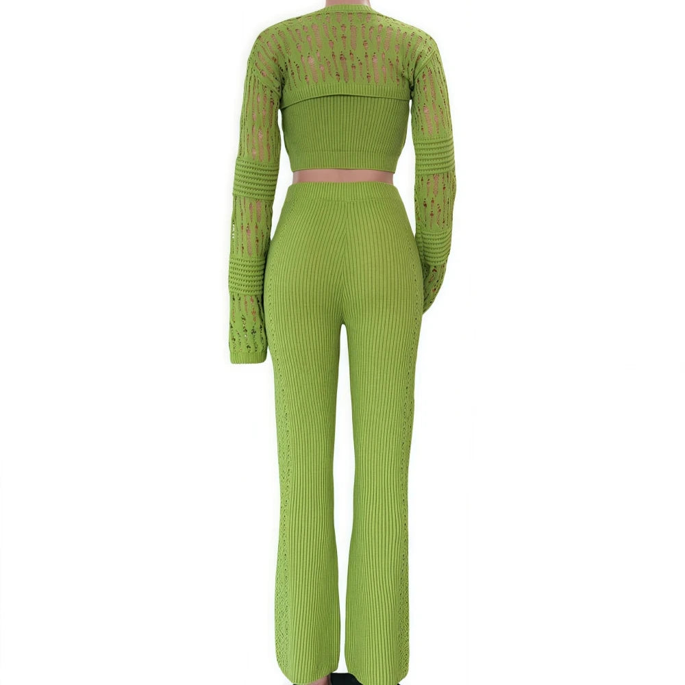 Lovely Knit Pants Set