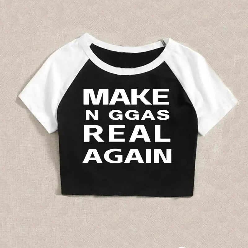 Real again crop top