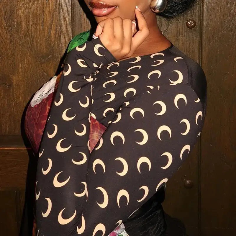 Moon Graphic Top