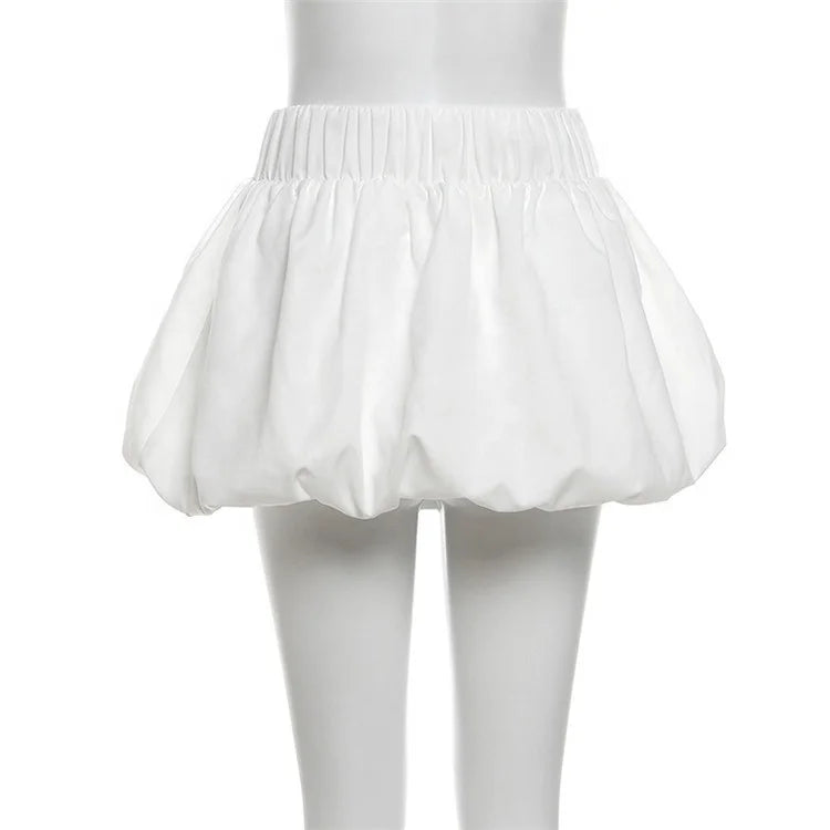 Cherry Tank Top Mini Pleated Skirt Set