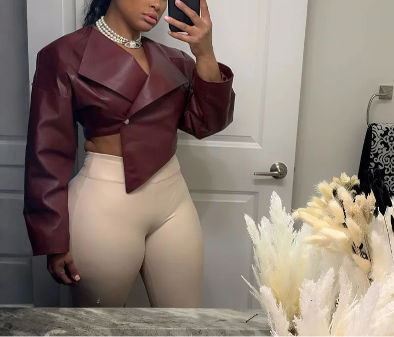 Asymmetrical Leather Jacket