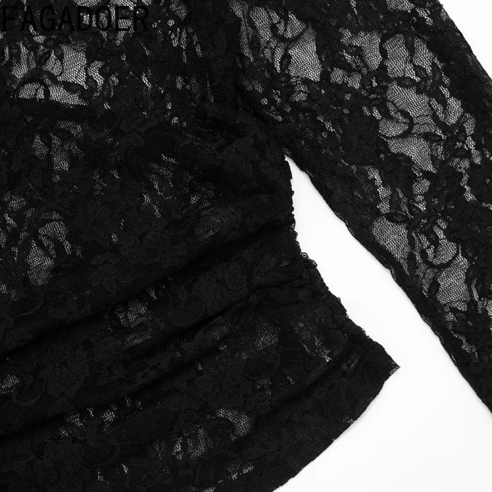 Lace See Through Two-piece set