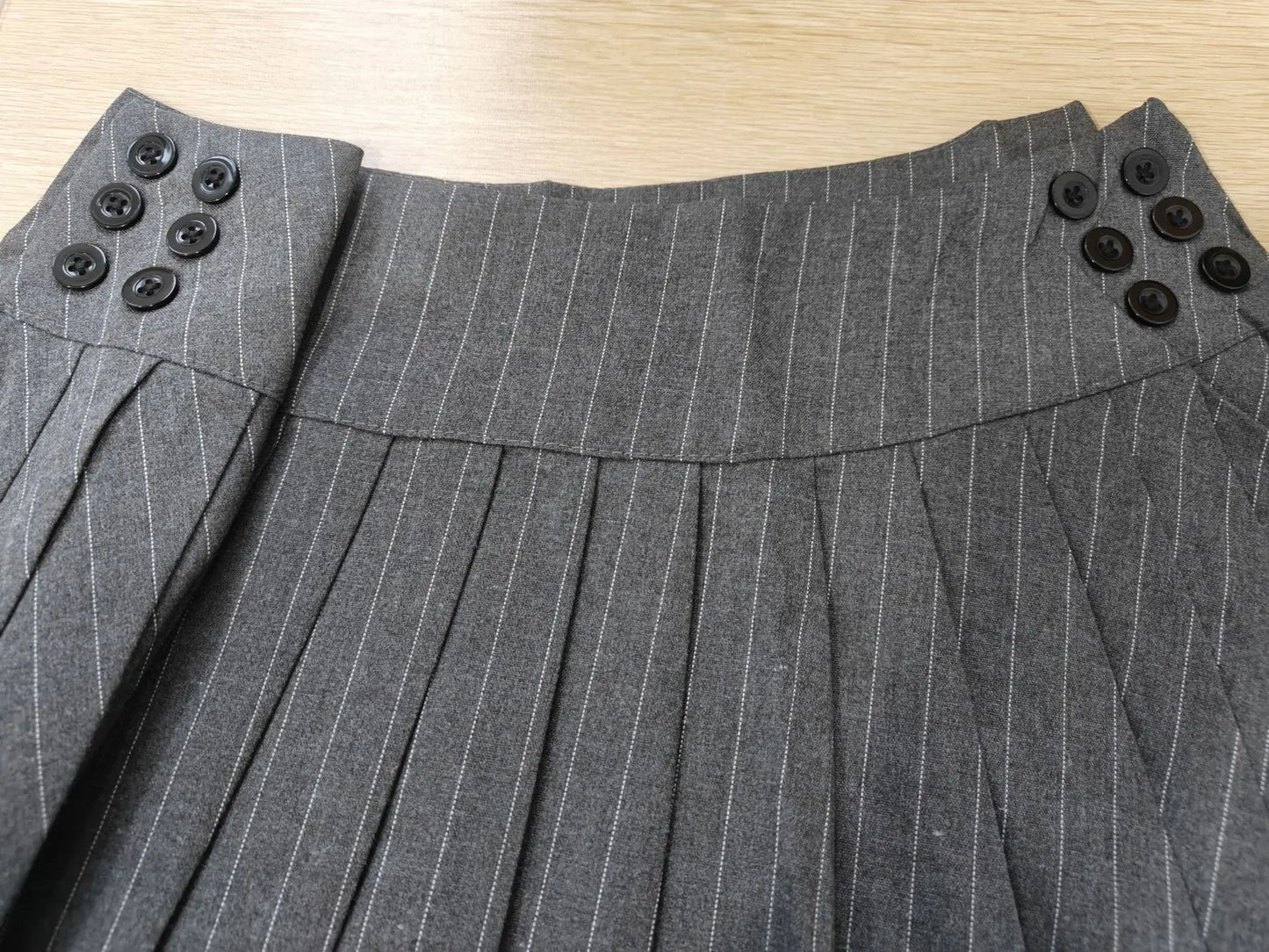 Pleated Mini Two-Piece Skirt Set.