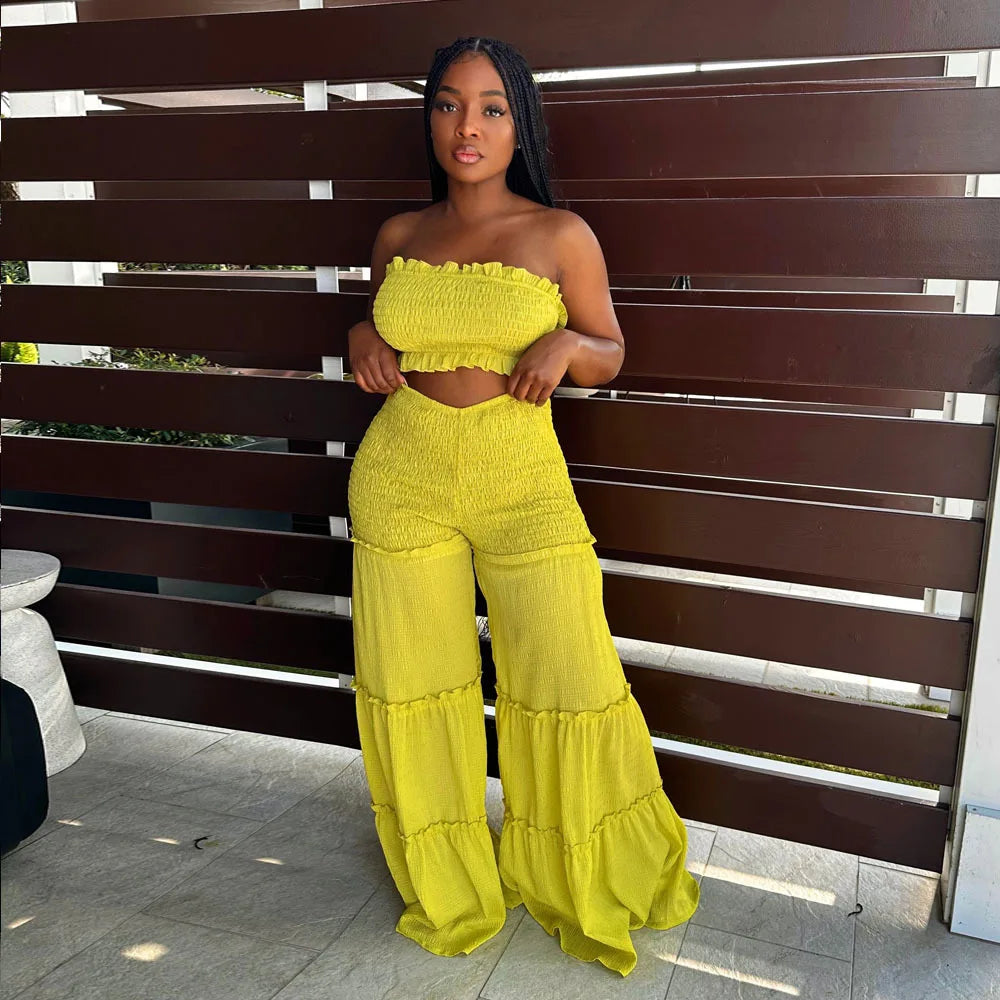 Such a Flare Two-Piece Pants Set