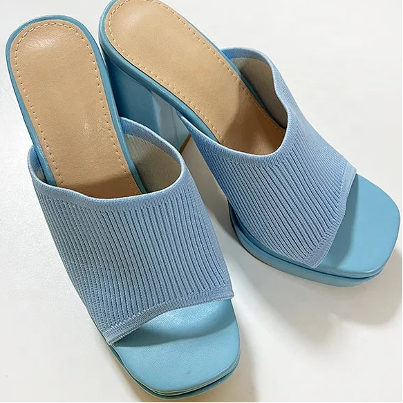 Chunky Color High Heels