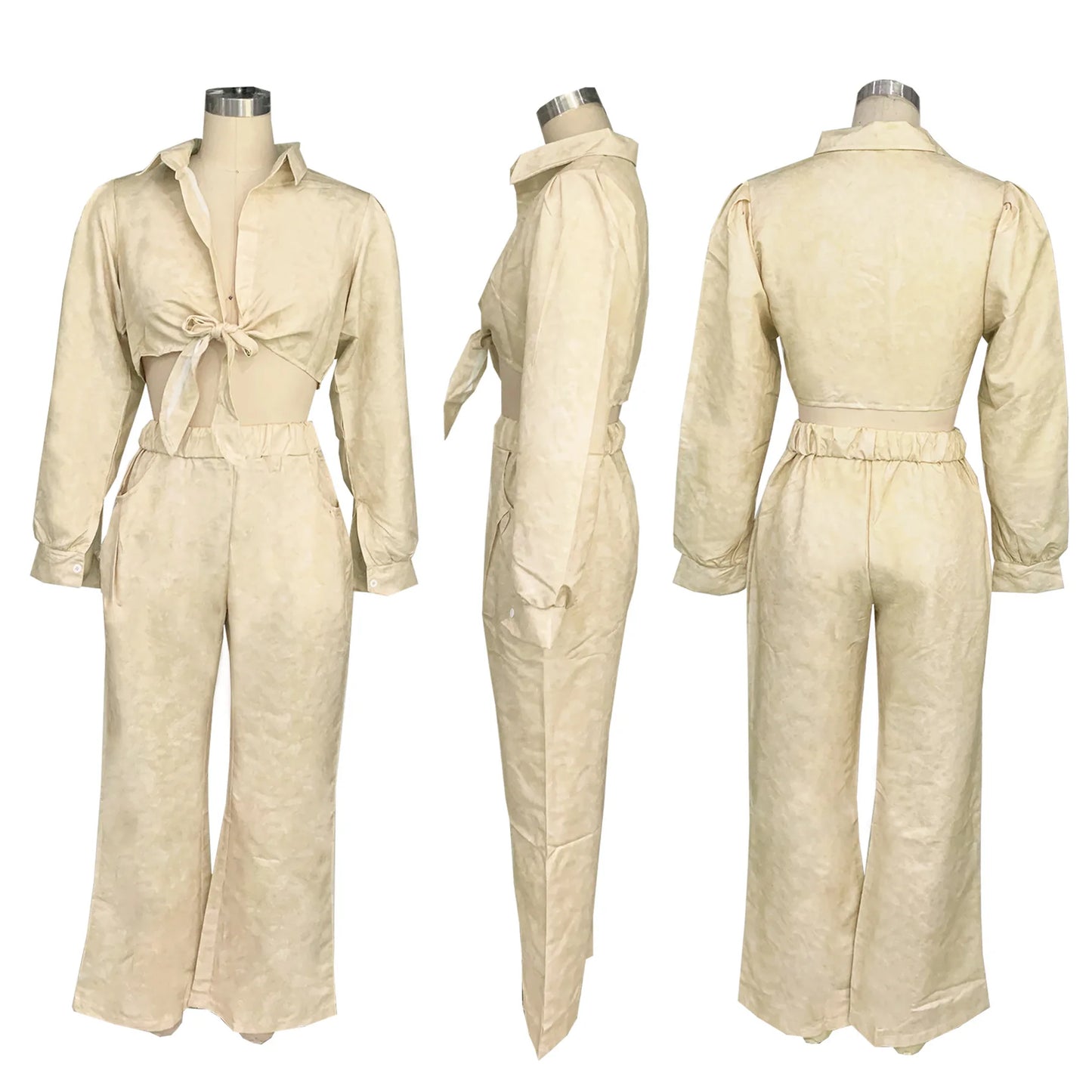 Sassy Casual Wide Leg Pants Set