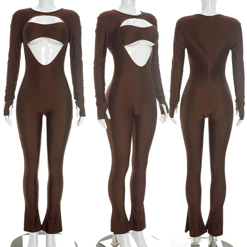 Cut Up One-Piece Catsuit