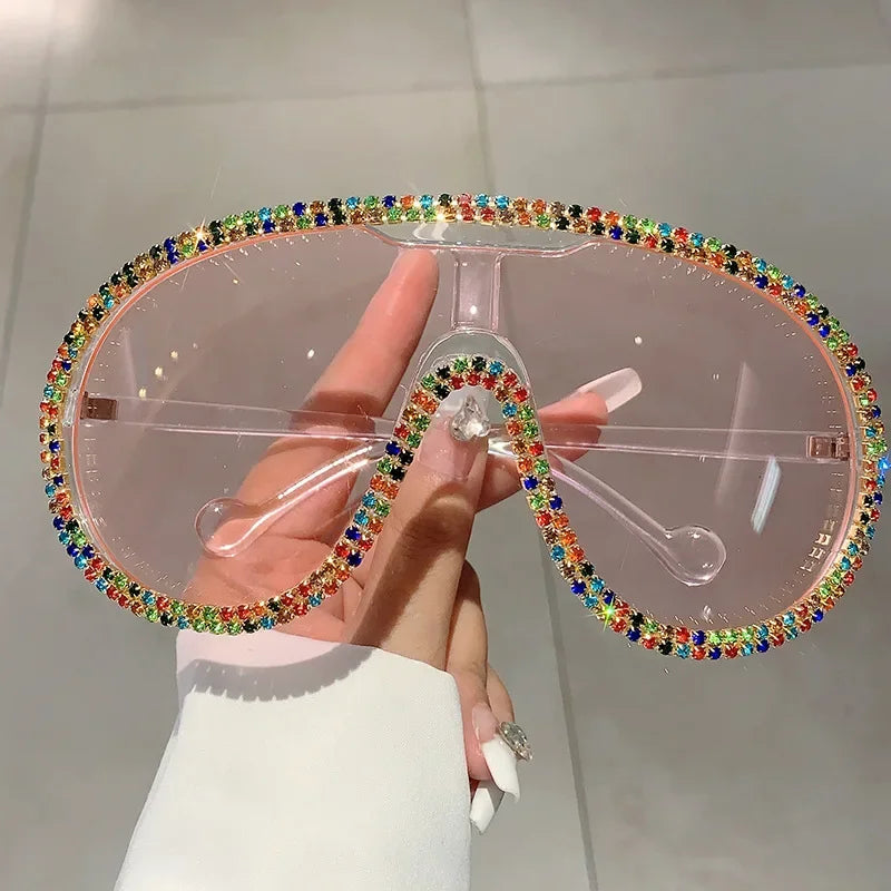 Crystal Oversized Sunglasses