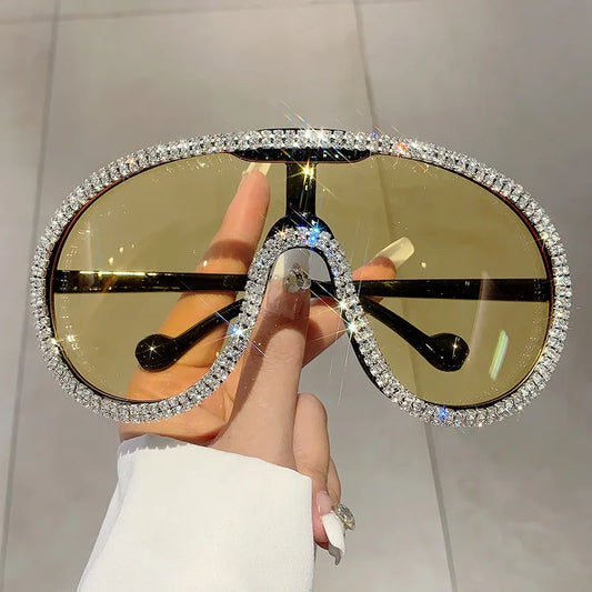 Crystal Oversized Sunglasses