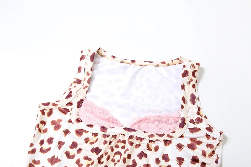 Leopard Print Bodycon Mini Dress