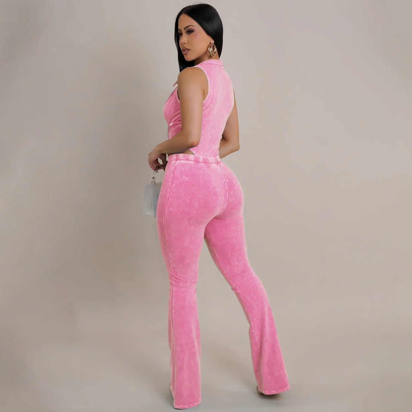 Spring Halter Top and Pants Set