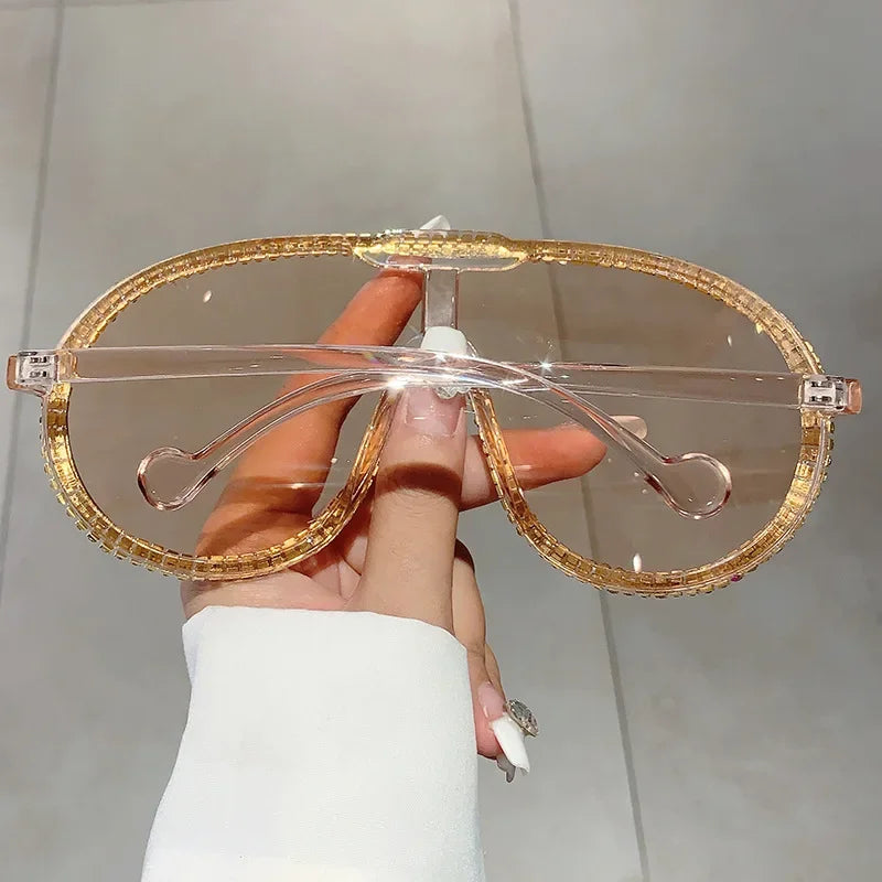 Crystal Oversized Sunglasses