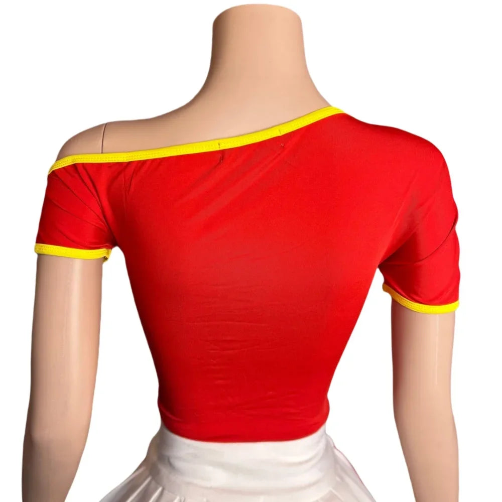 Superstar Top and Mini Pleated Skirt