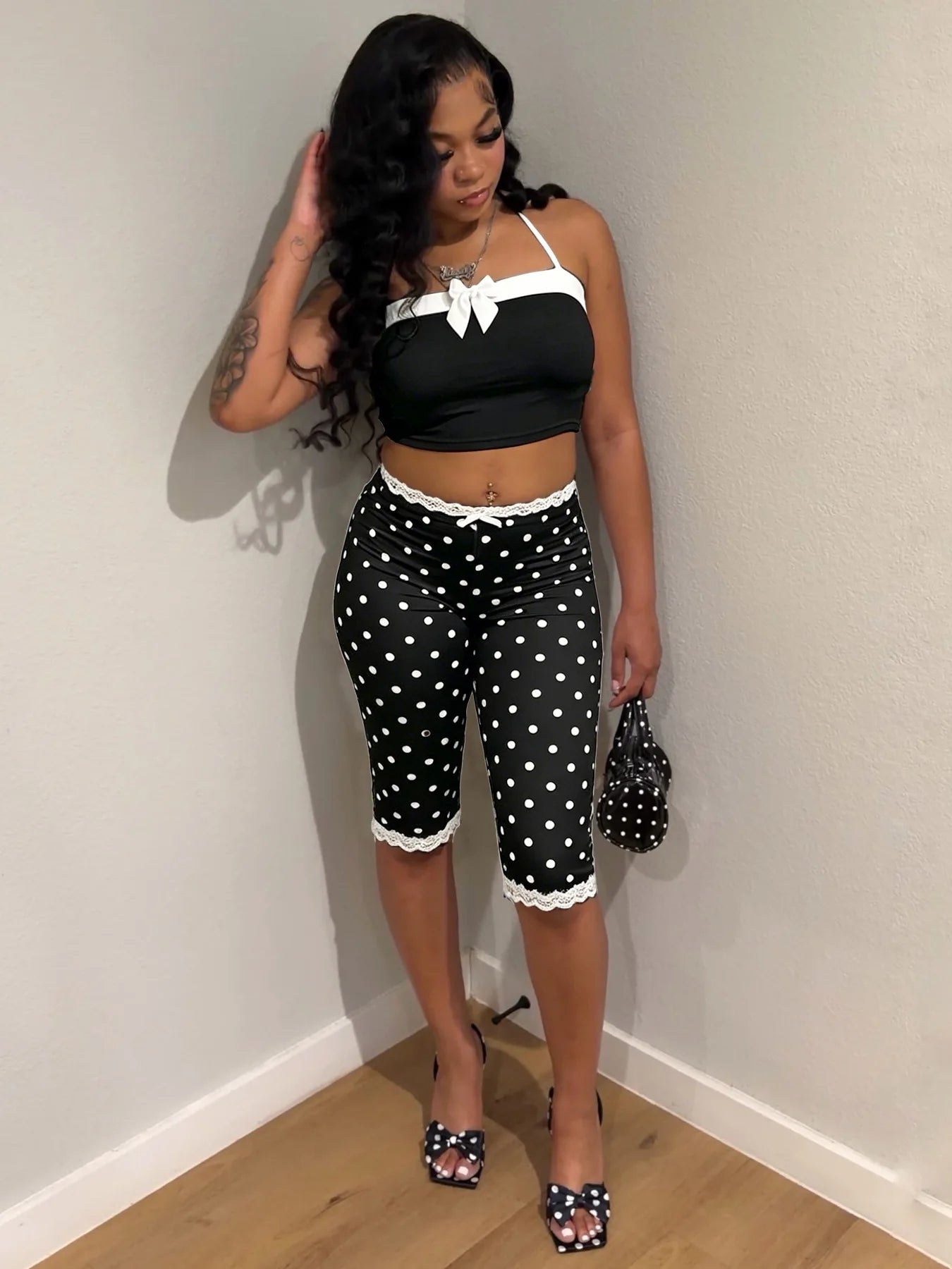 Sweet Polka Dot Two-Piece Set