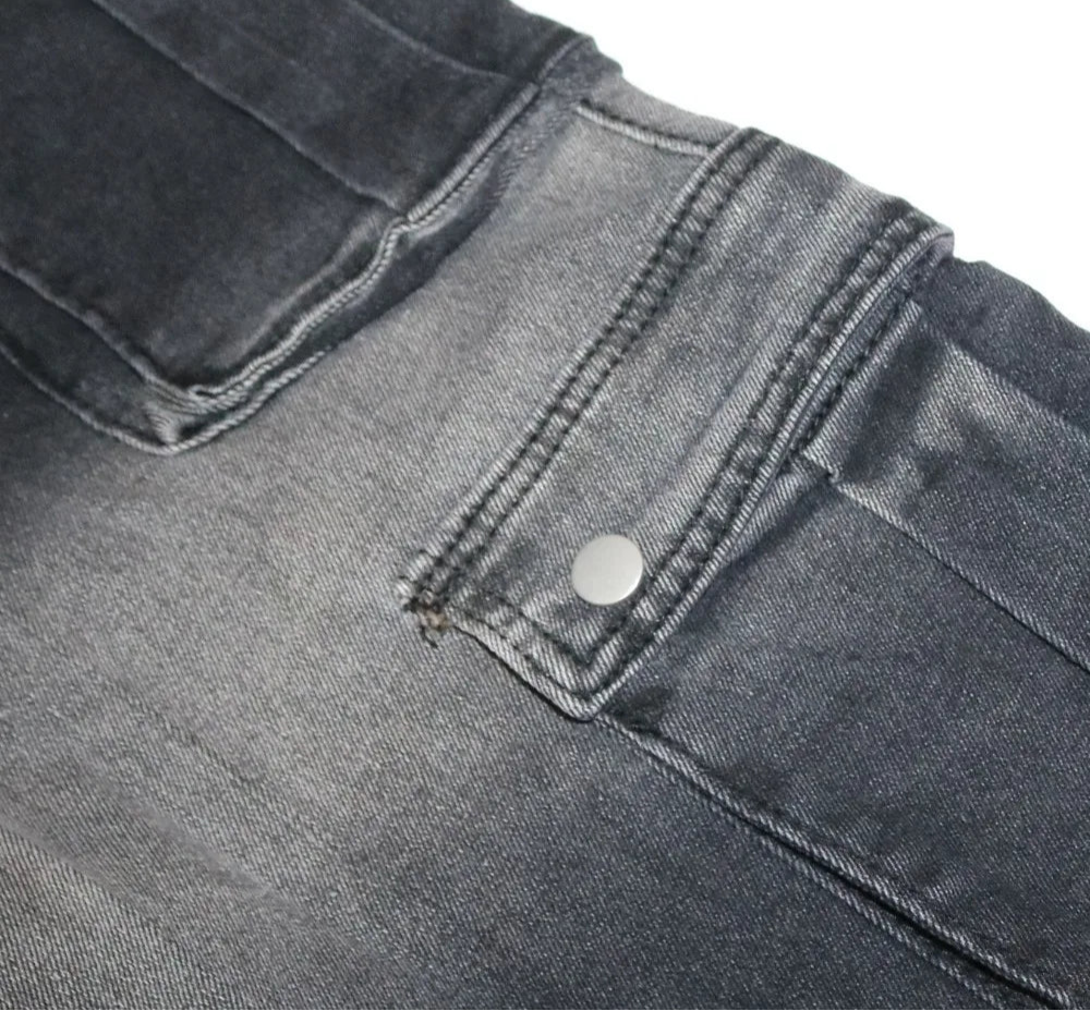 Gradient Solid Color Cargo Pocket