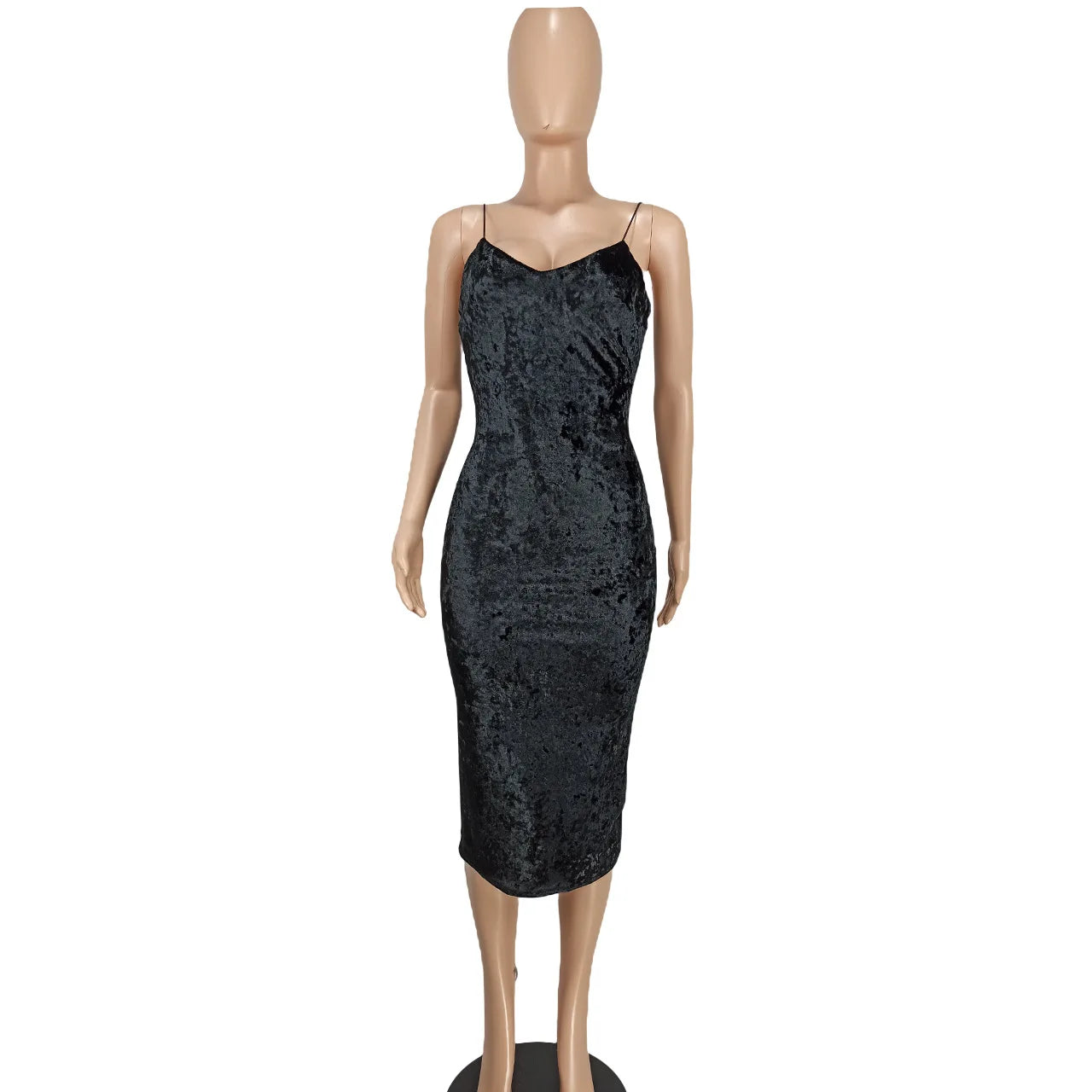 Nova Satin Velvet Dress