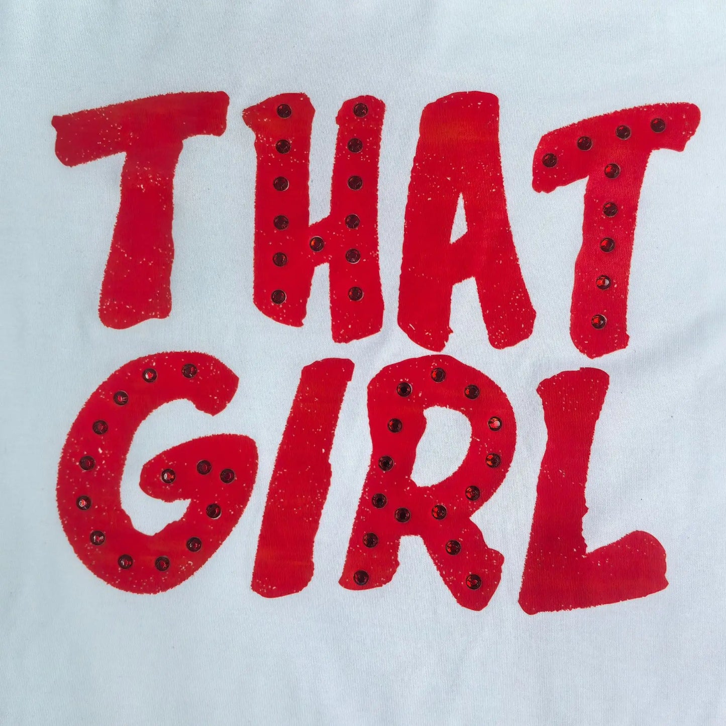 That Girl Letter Print Mini Skirt Set