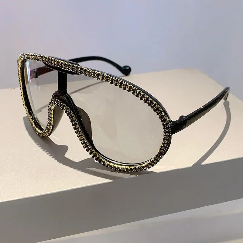 Crystal Oversized Sunglasses