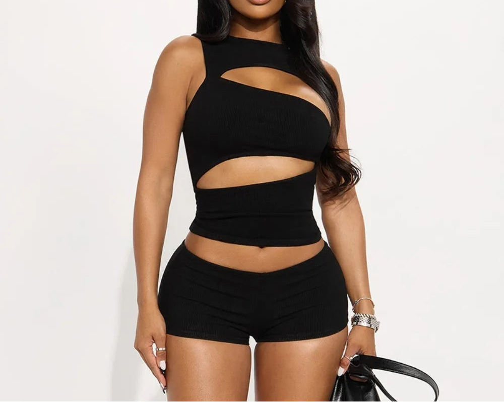 Hollow Split Short Set