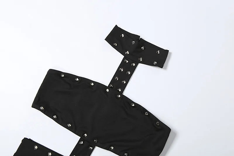 Beaded Backless Romper