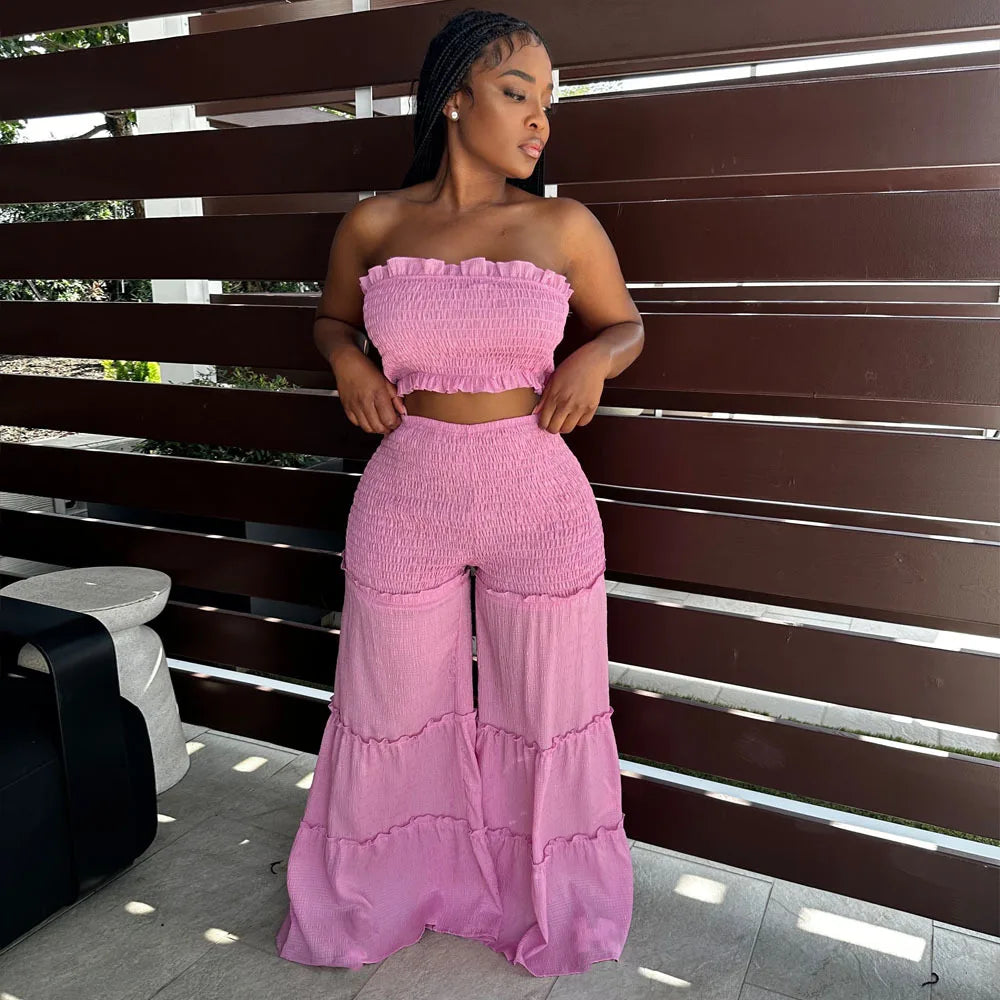 Such a Flare Two-Piece Pants Set