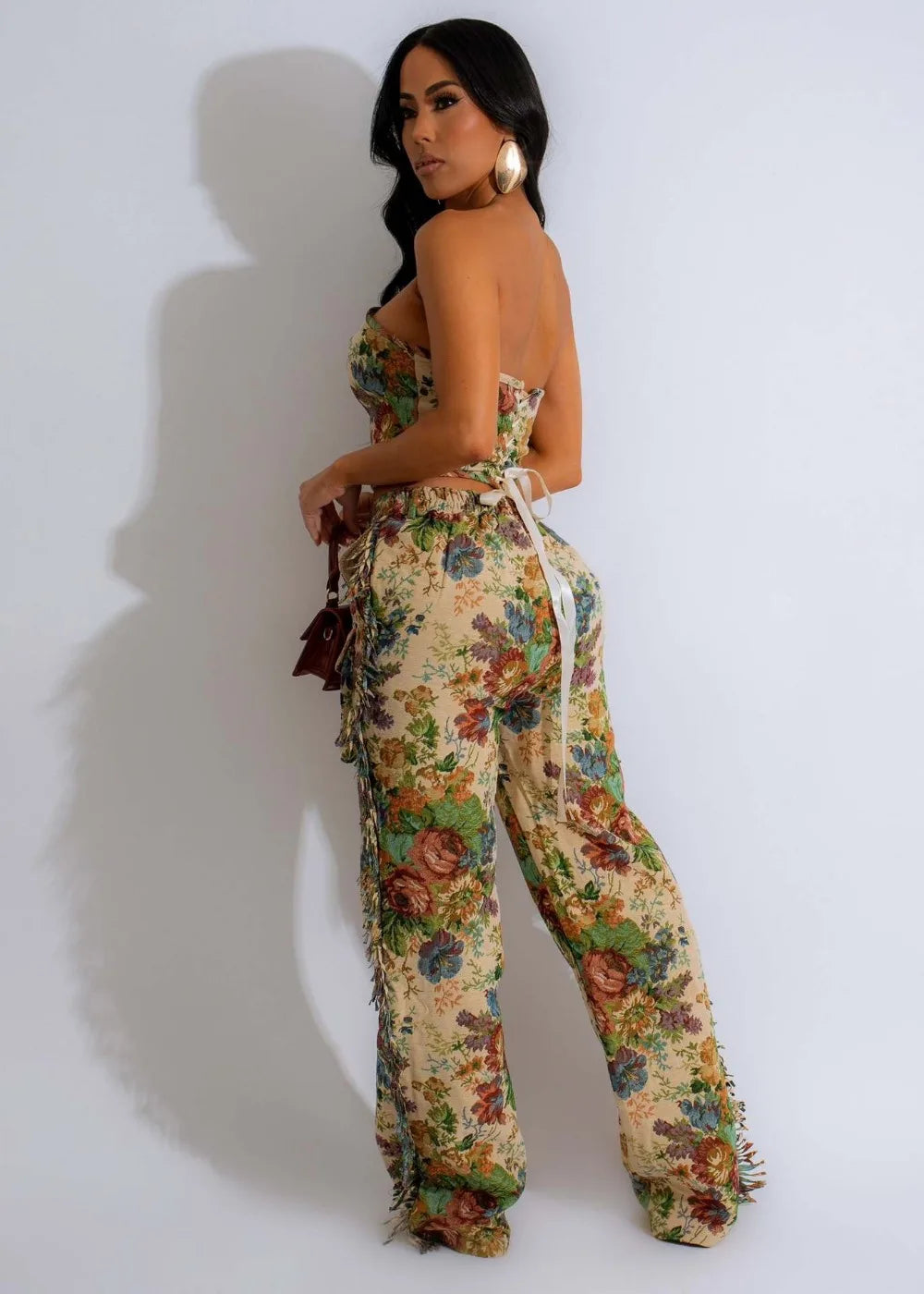Its Giving Fall Backless Tube and Tassel Set
