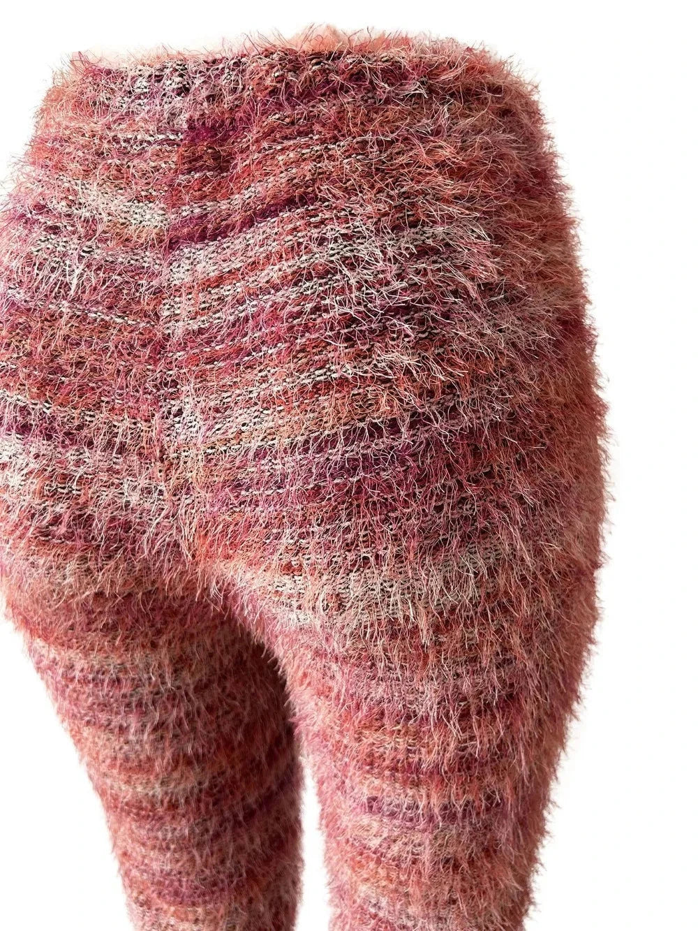 Fur Stacked Pants