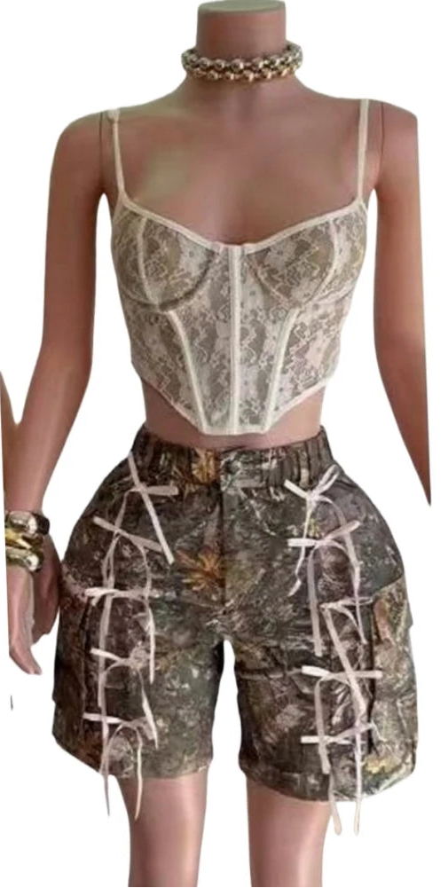 Vintage Style Straight Shorts