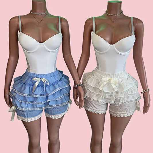 Just Ruffle Lace Short Set