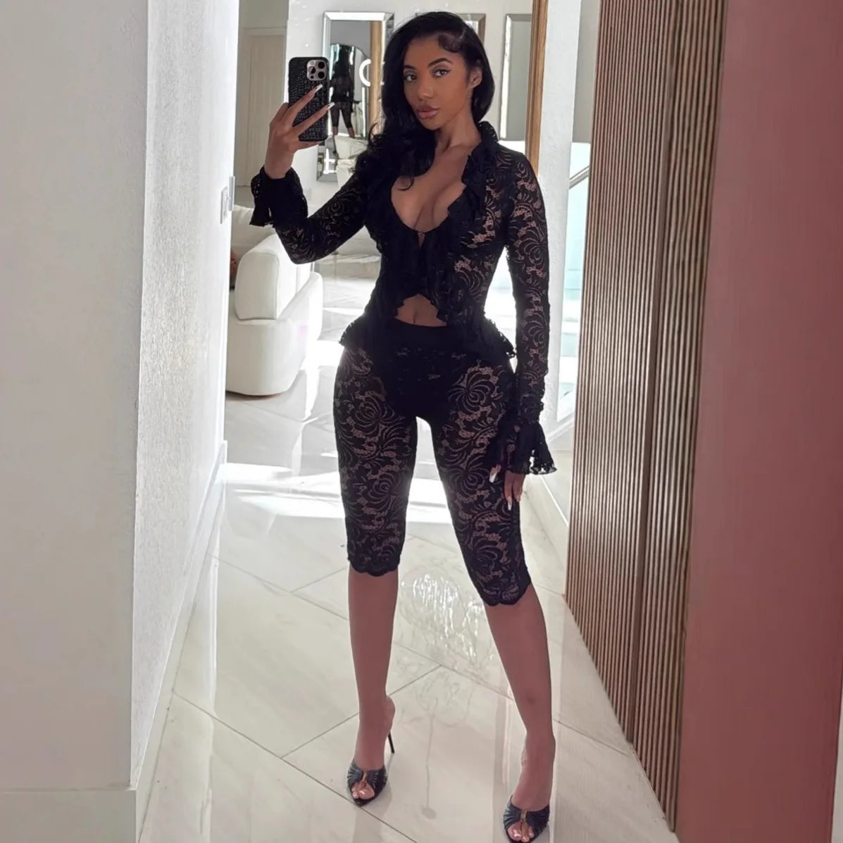 Mesh Out Lace Set