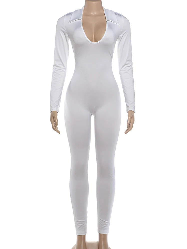 Cross Bandage Hollow Jumpsuit