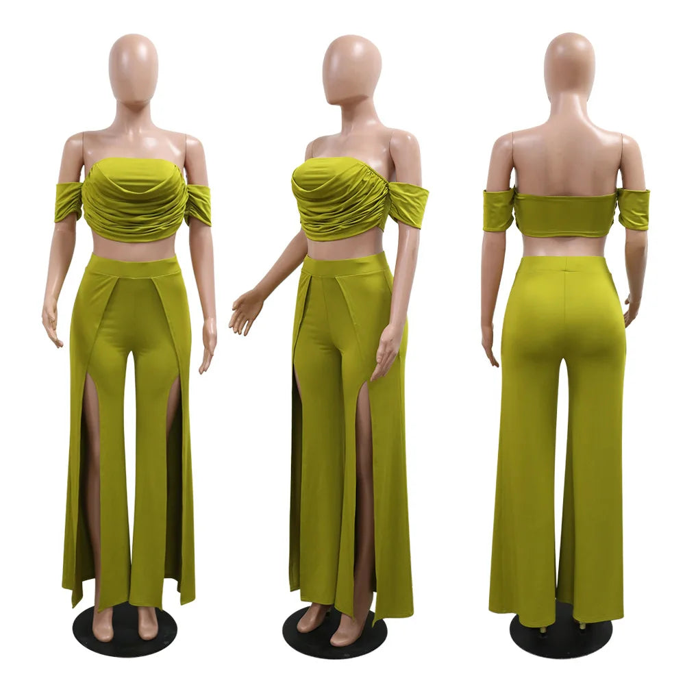 Sunset Wide Leg Pants Set