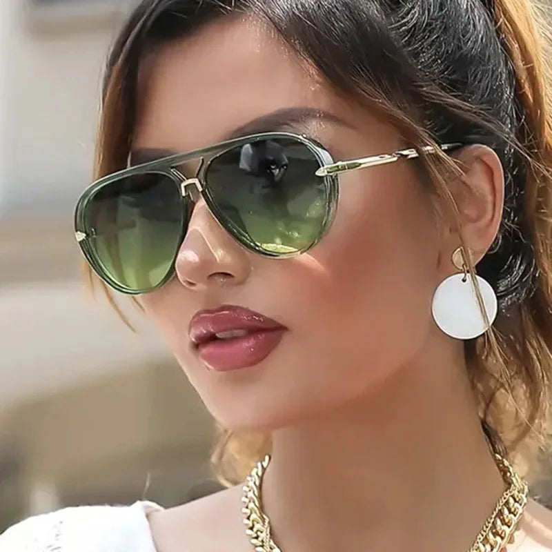 Big Frame Pilot Sunglasses