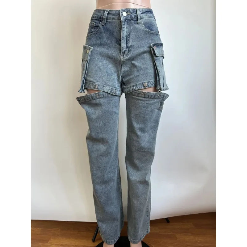 Comfortable cargo jeans perfect for casual wear and outdoor adventures