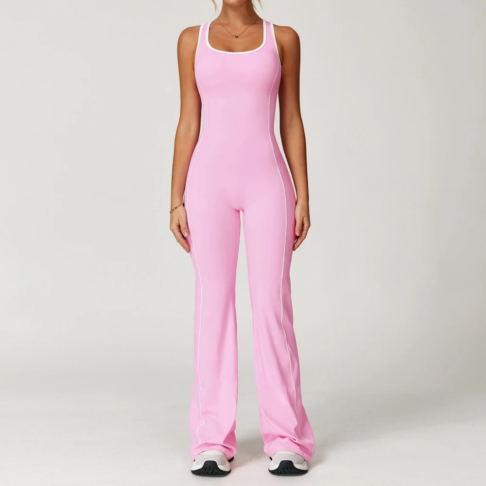 Trendy Letter Jacket and Bodycon Jumpsuit