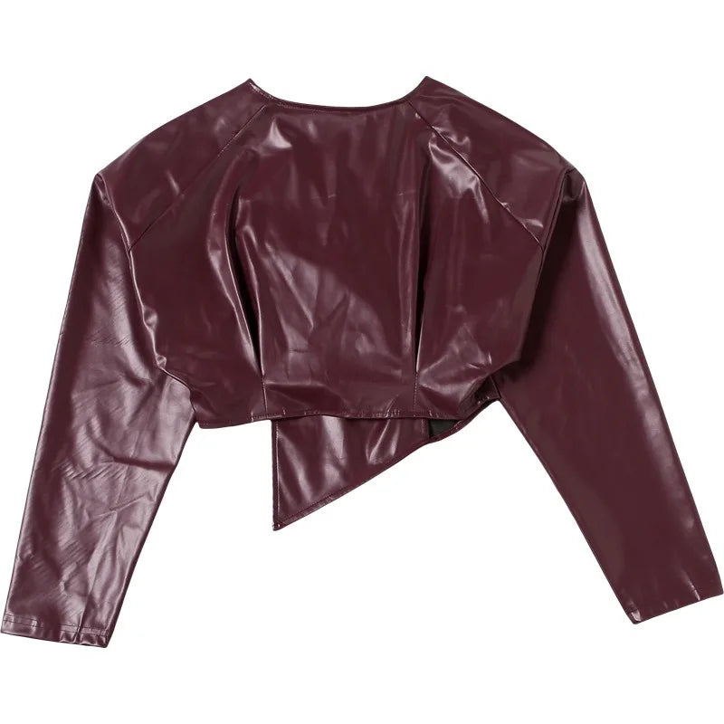 Asymmetrical Leather Jacket