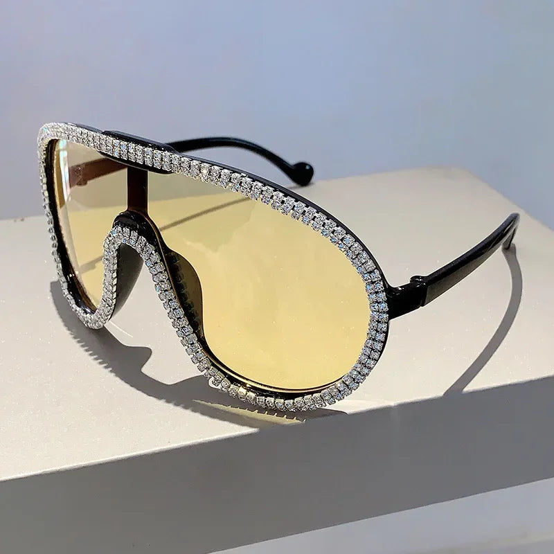 Crystal Oversized Sunglasses