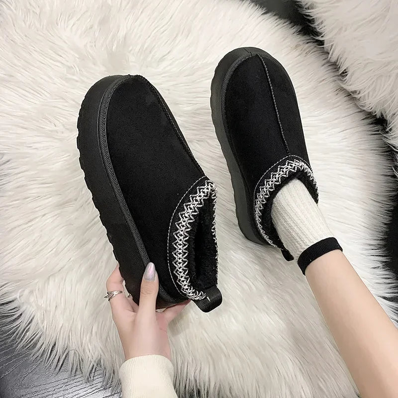 Snow Cashmere Thick Sole Boots