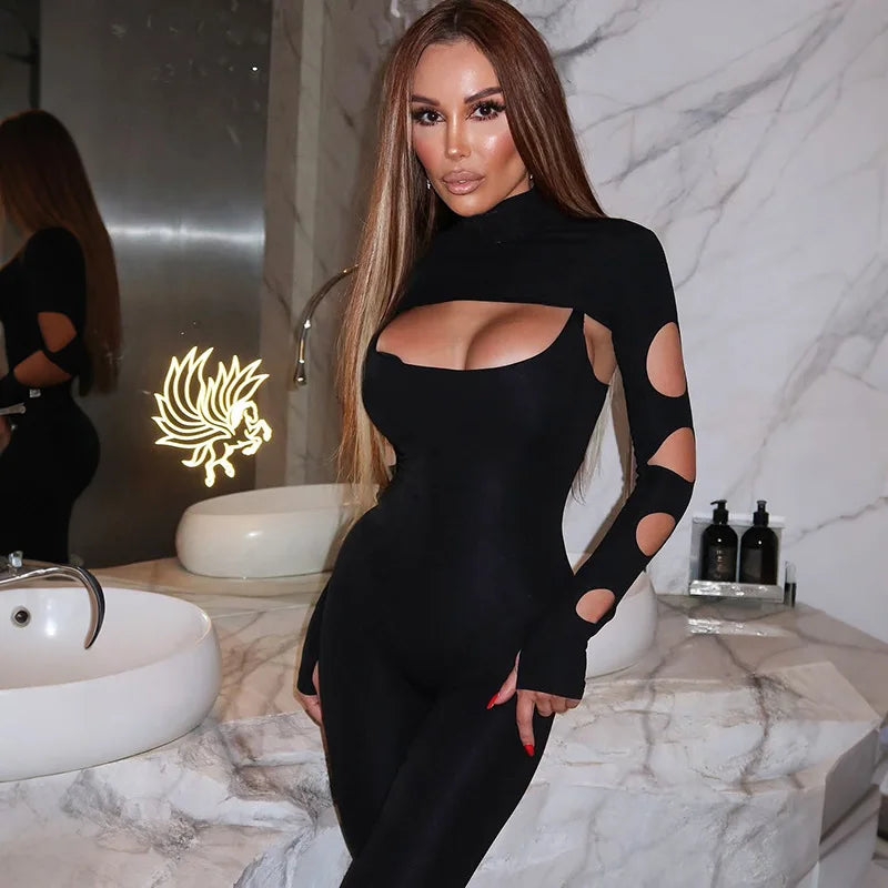 Cut out Bodycon Jumpsuit
