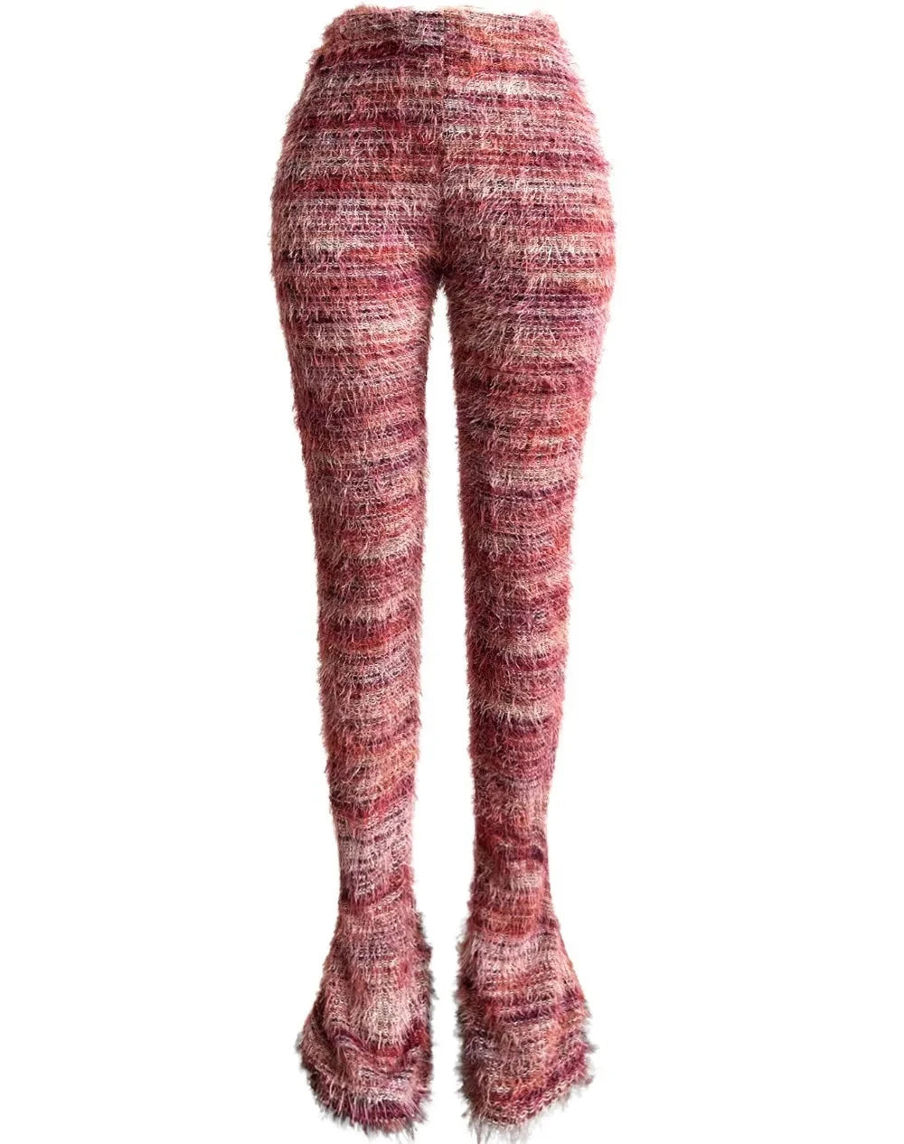 Fur Stacked Pants