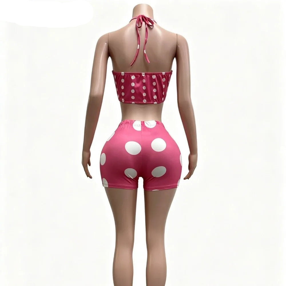Sweet Girl Polka Dot Short Set